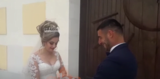 Dasmë në kohë koronavirusi/ Çifti nga Shkodra martohet para kishës së mbyllur