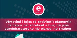 Leje e posaçme për shtetasit e huaj që janë administratorë të një biznesi në Shqipëri