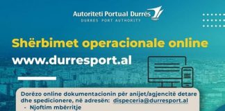 Porti i Durrësit mundëson disa shërbime të dispecerisë qendrore online