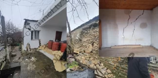 Rrëshqitje masive dheu në Katundisht të Këlcyrës/ Shtëpitë pësojnë çarje, 5 familje strehohen tek bashkëfshatarët