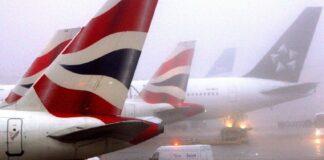 Temperatura të ulëta në Angli/ Dhjetëra fluturime të anuluara për shkak të mjegullës së ‘ngrirë’