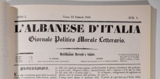 “L’albanese d’ Italia”, gazeta historike e arbëreshëve