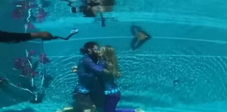 Puthja më e gjatë nën ujë, çifti hyn në librin e rekordeve Guinness