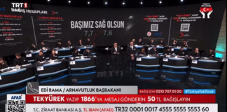 Shqipëria pjesë e fushatës ‘Turqia, një zemër’, dhuron 1 milion euro, Rama: S’harrojmë çfarë bëri Erdogan për ne në 2019