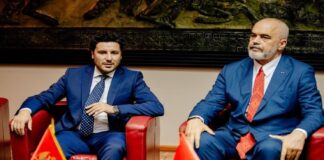 Shqipëria dhe Mali i Zi mbajnë sot mbledhjen e përbashkët për të dytën herë, Rama dhe ministrat priten me ceremoni zyrtare(axhenda)