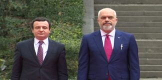 Kurti sot në Tiranë, takim me Ramën dhe Nikollën