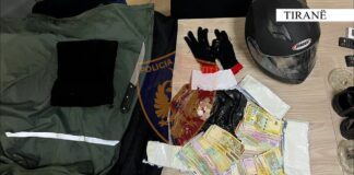 Grabiti një postë private në Tiranë nën kërcënimin e thikës dhe u largua me motor, arrestohet 27-vjeçari