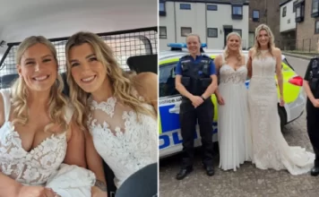 Iu prish automjeti me të cilin udhëtonin, policia i shpëton dasmën dy nuseve