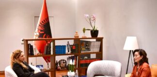 Xhaçka pret në takim lamtumire ambasadoren Kim: Ka punuar për interesin më të mirë të Shqipërisë