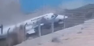 Video/ Momenti i frikshëm i rrëzimit të aeroplanit me 34 persona në bord