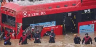 35 viktima nga përmbytjet në Korenë e Jugut, vazhdojnë kërkimet në tunelin ku njerëzit janë bllokuar brenda mjeteve