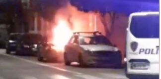 Digjet makina e një efektivi të policisë