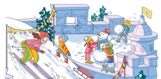 Çdokush mund të shikojë skiatorin, por a e gjeni dot akulloren e fshehur në skenën dimërore?