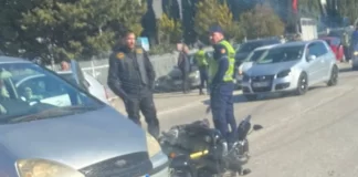 Aksidenti ne aksin Elbasan Peqin prane fshatit Pajove.