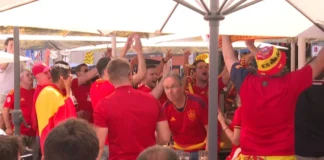 Në prag të gjysmëfinales së Euro2024, Mynih-u oshëtin nga brohorimat! Nis festa mes tifozëve spanjollë e francezë