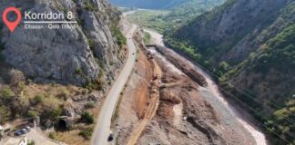 VIDEO/ Rama publikon pamjet nga Korridori VIII, kryeministri: Po punohet në disa lote paralelisht, avancohet çdo ditë