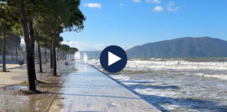 “Tërbohet” deti në Vlorë! Pezullohet lundrimi për anijet e vogla, dallgët arrijnë deri në tre metra