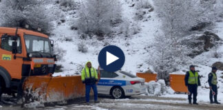 Zbardhen Kukësi dhe Tropoja/ Reshje të dendura dëbore në lartësinë mbi 600 metra, ka fshatra pa energji elektrike