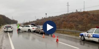 Përplasen makinat, lëndohet një nga shoferët