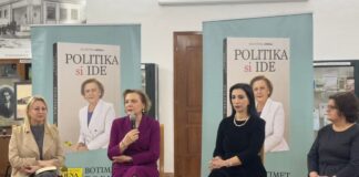 Elbasan, Valentina Leskaj promovon librin ”Politika si ide”