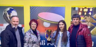 Artin Kovaçi mirëprit Kampionen Kombëtare Eris Kokoneshi. Krenar per arritjet dhe sukseset e saj