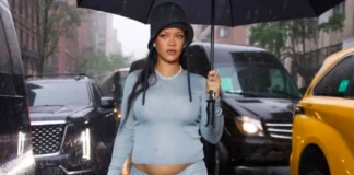 Rihanna në pritje të fëmijës së tretë me A$AP Rocky, tregon barkun rrumbullak në Met Gala 2025