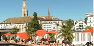 Zyrihu, kryeqyteti i bankave, çokollatës dhe orëve është qyteti më i lumtur në Evropë, thyen rekordin me resorte plazhi pa det