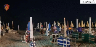 Lirohen 2 hapësira publike në plazhin e Golemit, Policia sekuestron 190 çadra e shezlongë