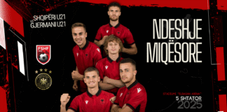 Kombëtarja U-21, miqësore me Gjermaninë më 5 shtator në “Elbasan Arena”