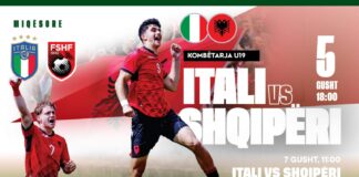 Shqipëria U-19, dy miqësore luksi ndaj Italisë në muajin gusht