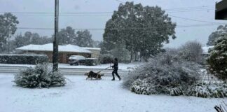 Australia përfshihet nga reshjet e dëborës, moti i keq shkakton bllokim të automjeteve dhe ndërprerje të energjisë elektrike