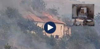 Zjarri shkatërroi gjithçka, TCH sjell pamjet nga shtëpitë e djegura në Skënderbegas të Gramshit