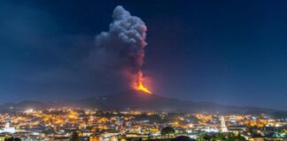 ITALI – Etna shpërthen, ndërsa lëshohet alarmi për trafikun ajror