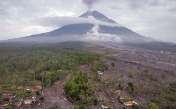 Mbetën në mal pas shpërthimit të vullkanit Semeru, qeveria indoneziane evakuon me sukses 170 alpinistët e bllokuar