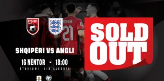 Kualifikueset e Botërorit 2026/ Shiten të gjitha biletat e ndeshjes Shqipëri–Angli