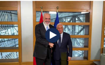 Samiti i BE-Ballkani Perëndimor, kryeministri Rama takim me Presidentin e Këshillit të Europës, Antonio Costa