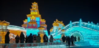 Video/ Parku spektakolar i akullit dhe borës në Kinë hap dyert edhe këtë vit