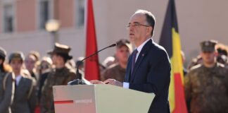 Ceremonia e betimit të studentëve në Akademinë e Forcave të Armatosura, Begaj: Uniforma që vishni sot është simbol nderi, përgjegjësie dhe dinjiteti