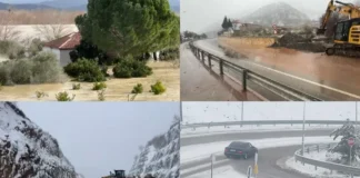 Shiu dhe dëbora ‘zaptojnë’ Shqipërinë! Regjistrohet viktima e parë në Durrës. Vjosa arrin në pikën kritike mbi 9 metra, përmbytje në Vlorë e Fier