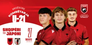 Kombëtarja U21/ Do të luajë një miqësore me Japoninë në Antalia në 27 mars
