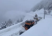 Ortekë dëbore në aksin Qafë Thore-Theth, rruga bllokohet plotësisht