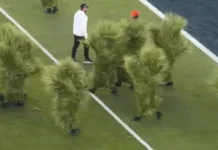 Super Bowl LX/ Shfaqja e Bad Bunny hyn në histori, figurantët e veshur si.. shkurre u paguan mbi 1,300 dollarë