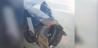 Horror në ajër/ Motori i avionit shpërthen gjatë fluturimit, kaos mes pasagjerëve në bord, piloti bën ulje emergjente