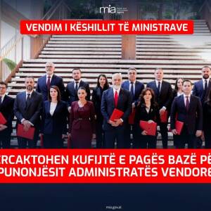 Kufiri i pagës bazë për administratën vendore shkon 57 mijë lekë
