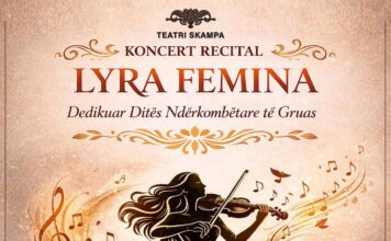 “Lyra Femina”, koncert recital në Teatrin “Skampa” për Ditën Ndërkombëtare të Gruas