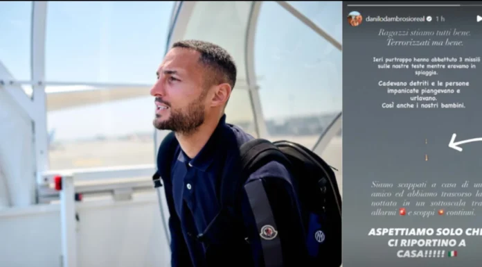 Kaosi në Lindjen e Mesme, frikë për D’Ambrosion dhe familjen e tij: U hodhën 3 raketa mbi kokat tona, të terrorizuar por jemi mirë…