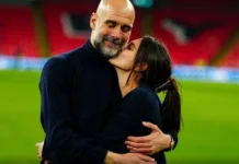 Pep Guardiola dhe përqafimi më i bukur pas triumfit me Manchester City; në fushë i shkon vajza e tij, Maria