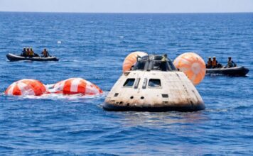 Kapsula ”Orion” përfundon me sukses rikthimin spektakolar në Paqësor