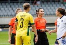 Emanuela Rusta arbitron ndeshjen Angli-Ukrainë