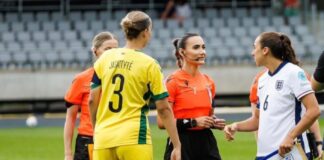 Emanuela Rusta arbitron ndeshjen Angli-Ukrainë